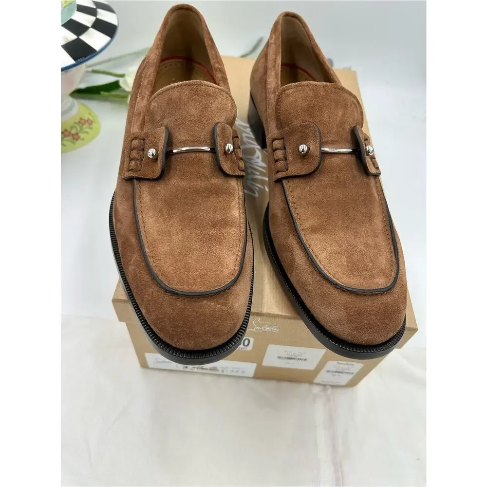 Men's Christian Louboutin CHAMBELIMOC loafers size 42.5 made in Italy